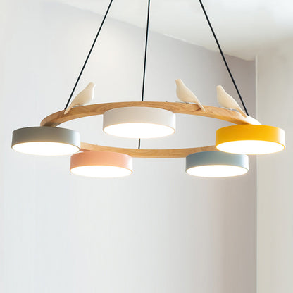 Unique Avian Pattern LED Ceiling Light Fixture