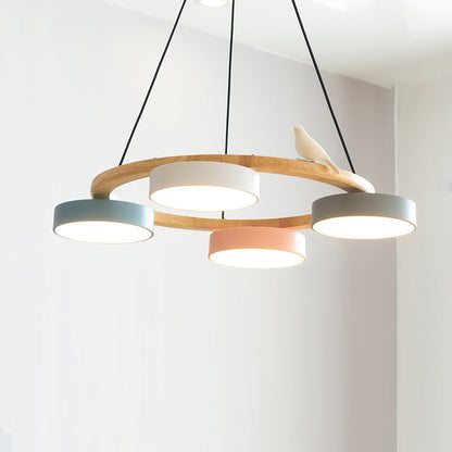 Unique Avian Pattern LED Ceiling Light Fixture