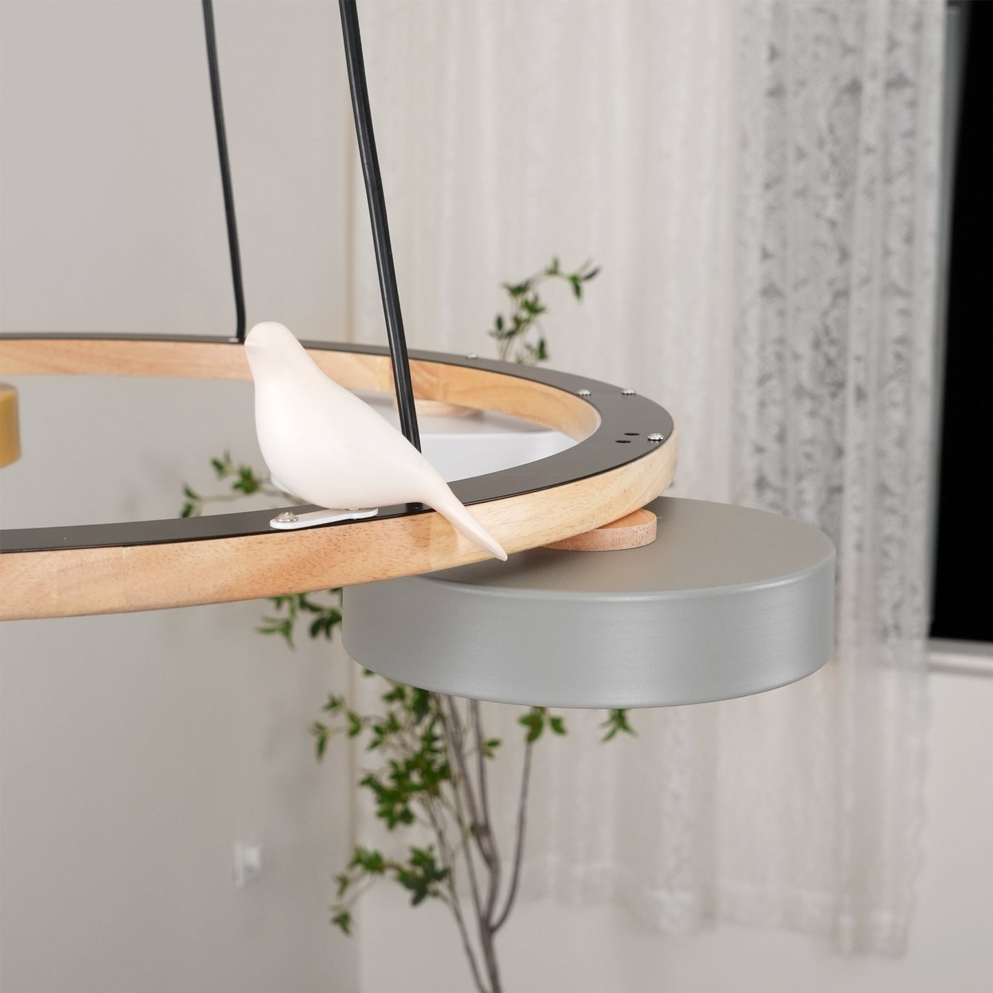 Unique Avian Pattern LED Ceiling Light Fixture