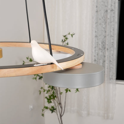 Unique Avian Pattern LED Ceiling Light Fixture