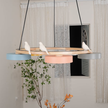 Unique Avian Pattern LED Ceiling Light Fixture
