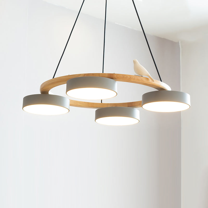 Unique Avian Pattern LED Ceiling Light Fixture