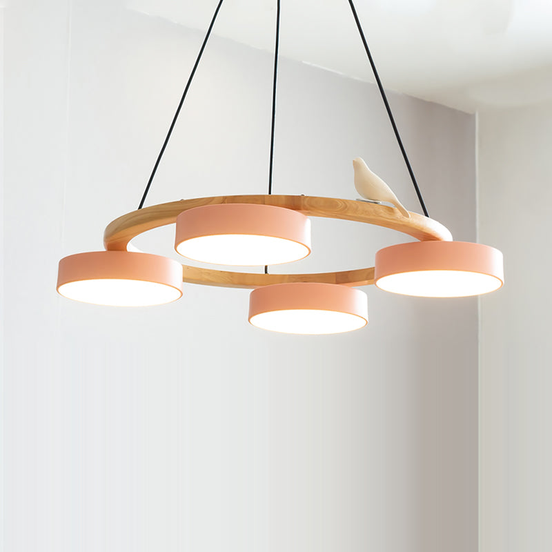 Unique Avian Pattern LED Ceiling Light Fixture
