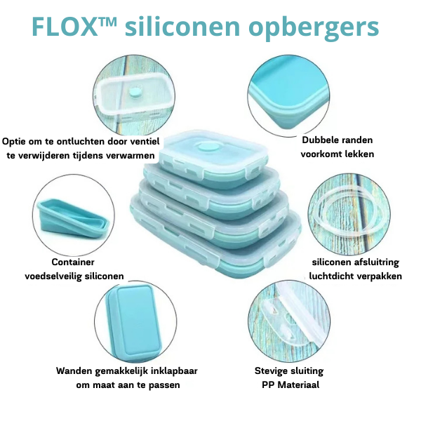 SiliconeFlex | Collapsible Leak-Proof Food Storage Containers Set 3
