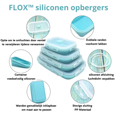 SiliconeFlex | Collapsible Leak-Proof Food Storage Containers Set 3