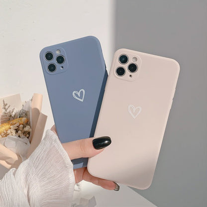 SiliconeGuard | Stylish Shockproof Mobile Phone Case with Heart Design 1