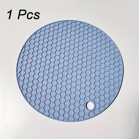 Heat Resistant Round Silicone Kitchen Trivet Mat - Fesara