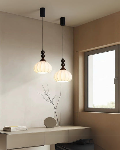 Luxurious Fabric Desk Lamp with Cozy Glow