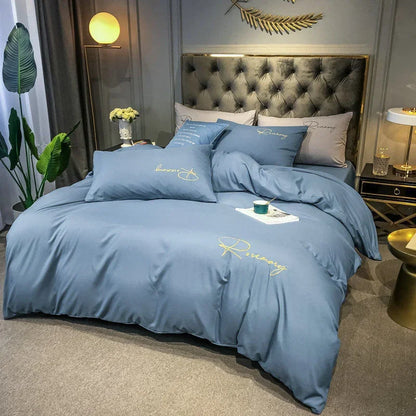 Luxurious Embroidered Duvet Cover Set
