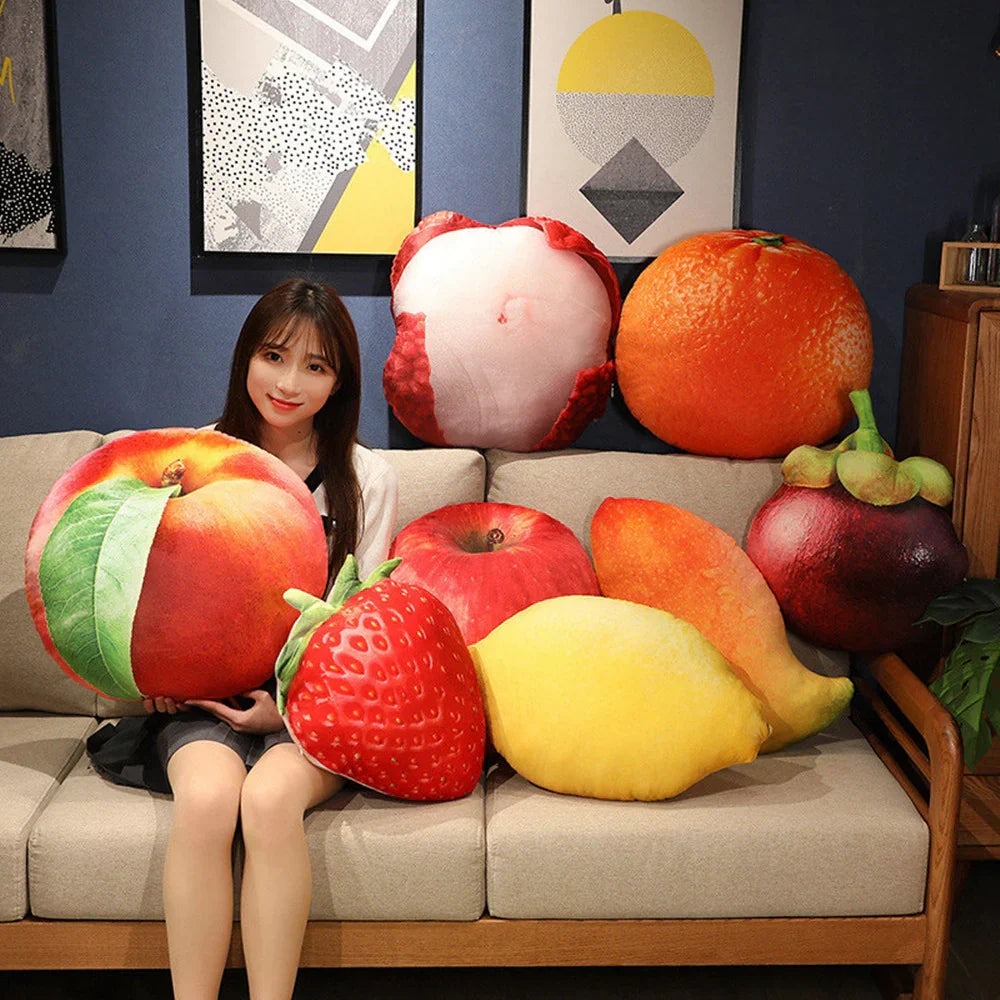 Plush Soft Fruit Shaped Pillow