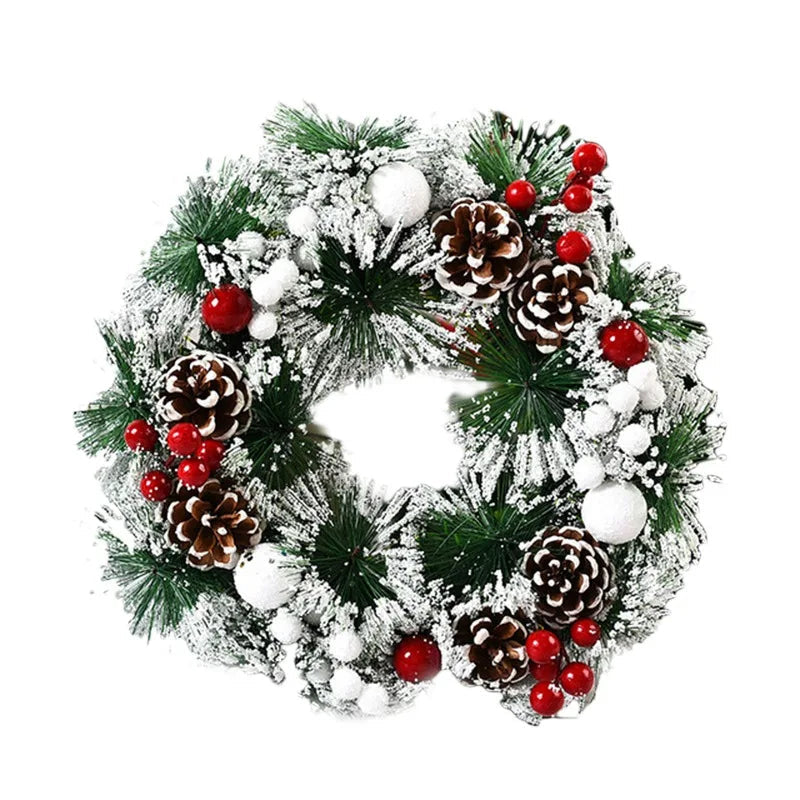 Beautiful Holiday Christmas Wreath Pendant - Fesara