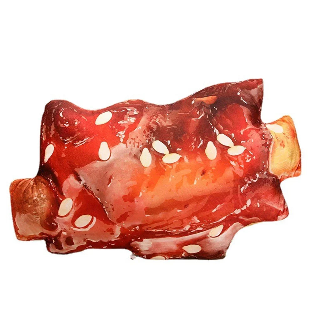 Cozy BBQ Grill Shaped Pillow