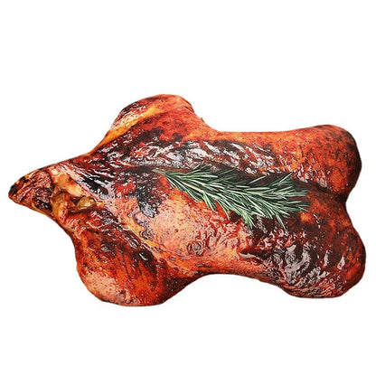 Cozy BBQ Grill Shaped Pillow