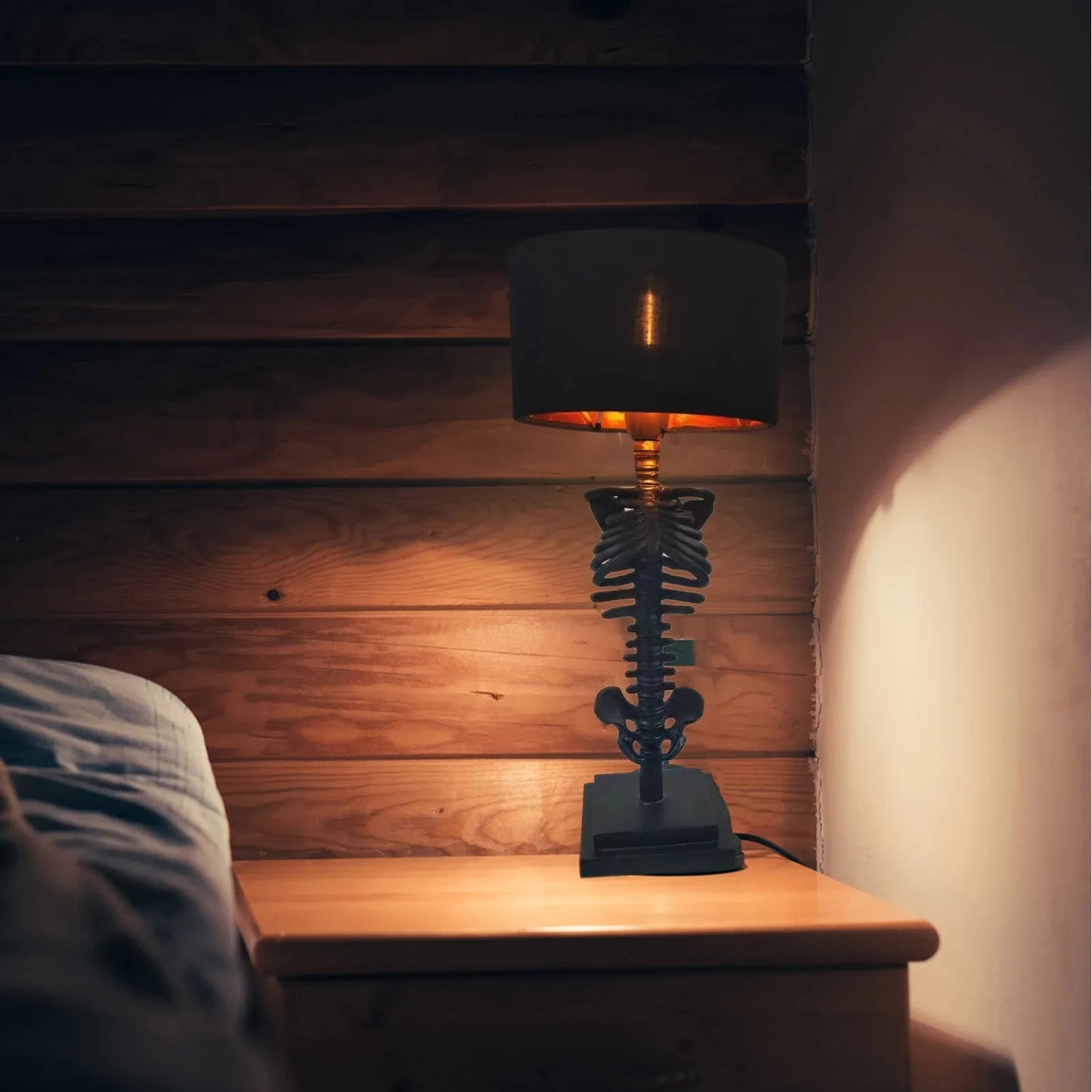 Dark Skull Table Lamp - Unique Handcrafted Design