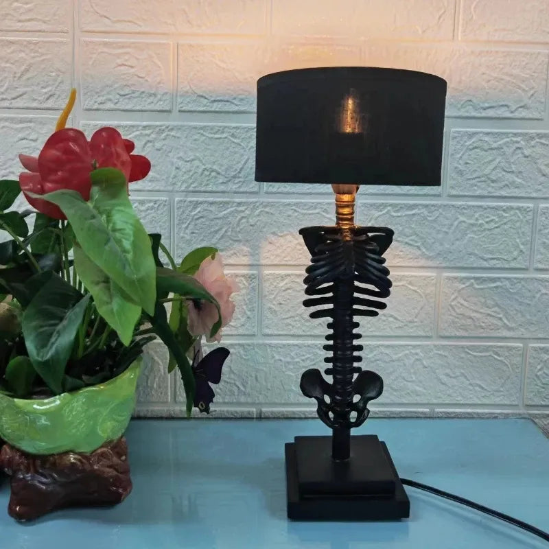 Dark Gothic Bone Table Light