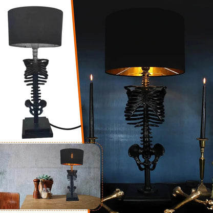 Dark Skull Table Lamp - Unique Handcrafted Design