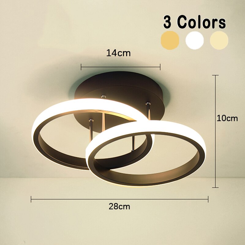 Modern 3-Light Adjustable LED Ceiling Fixture