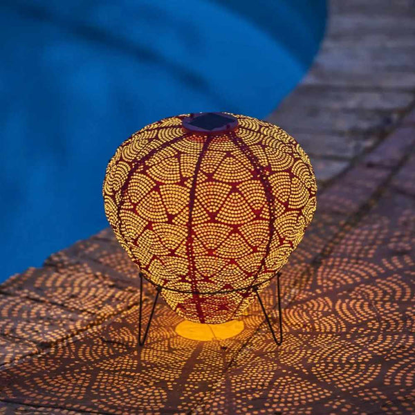 Outdoor Solar Lantern - Hot Air Balloon Design, Solar-Powered LED Light for Garden-3