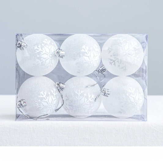 Sparkling Glass Christmas Ornament Balls - Fesara