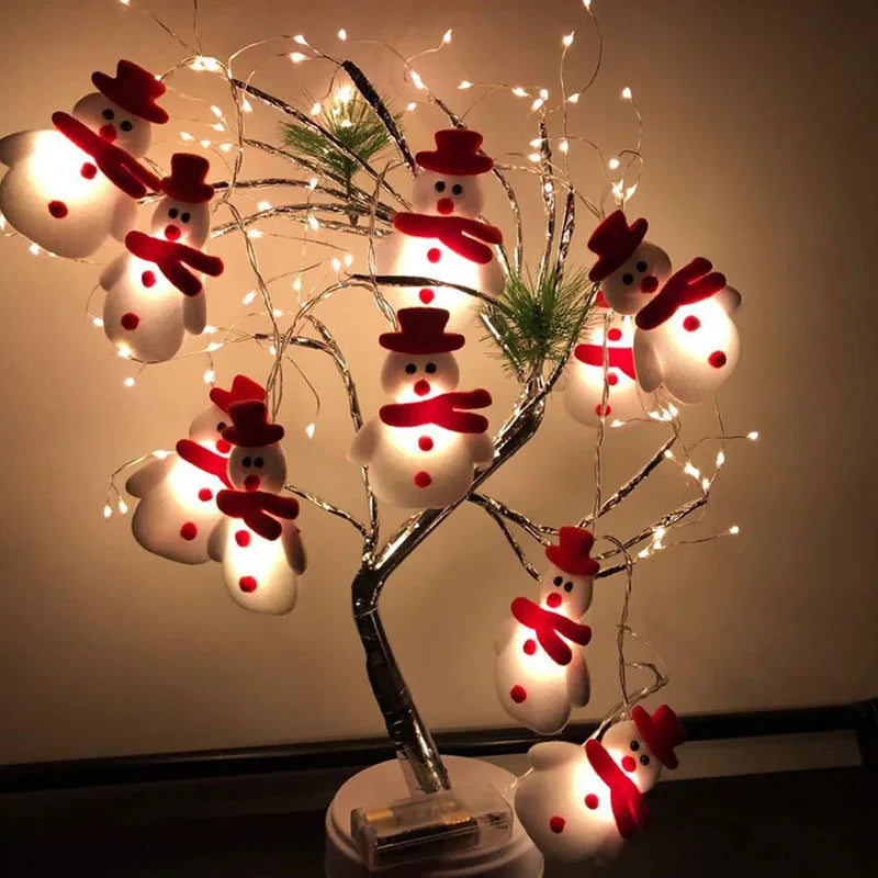 Festive Snowman String Lights - Fesara