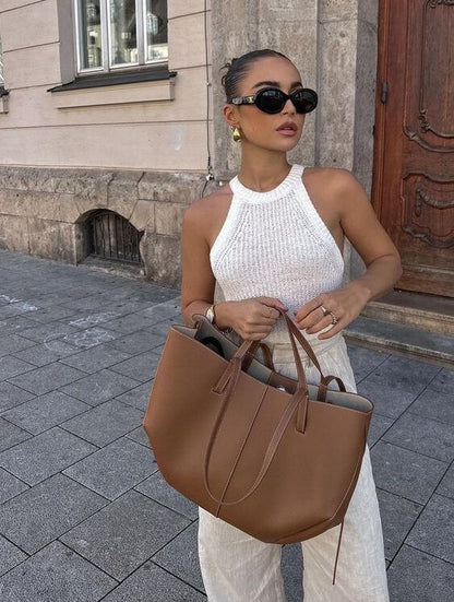 Classic Ladies Leather Shoulder Bag