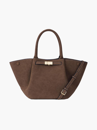 Chic Suede Tote Bag for Women - Fesara