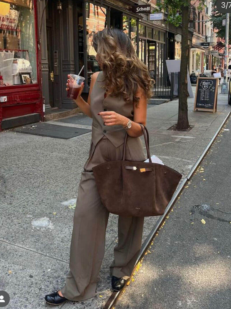 Chic Suede Tote Bag for Women