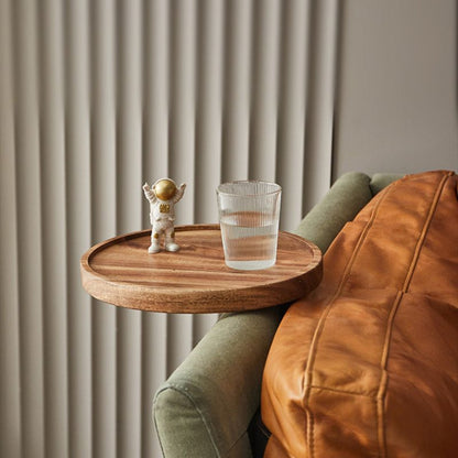 Sturdy Wooden Sofa Tray Table - Fesara