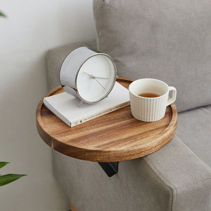 Sturdy Wooden Sofa Tray Table