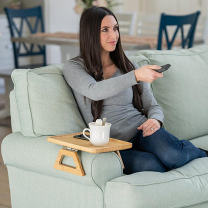 Comfortable Sofa Armrest Tray Table for Drinks & Snacks - Fesara