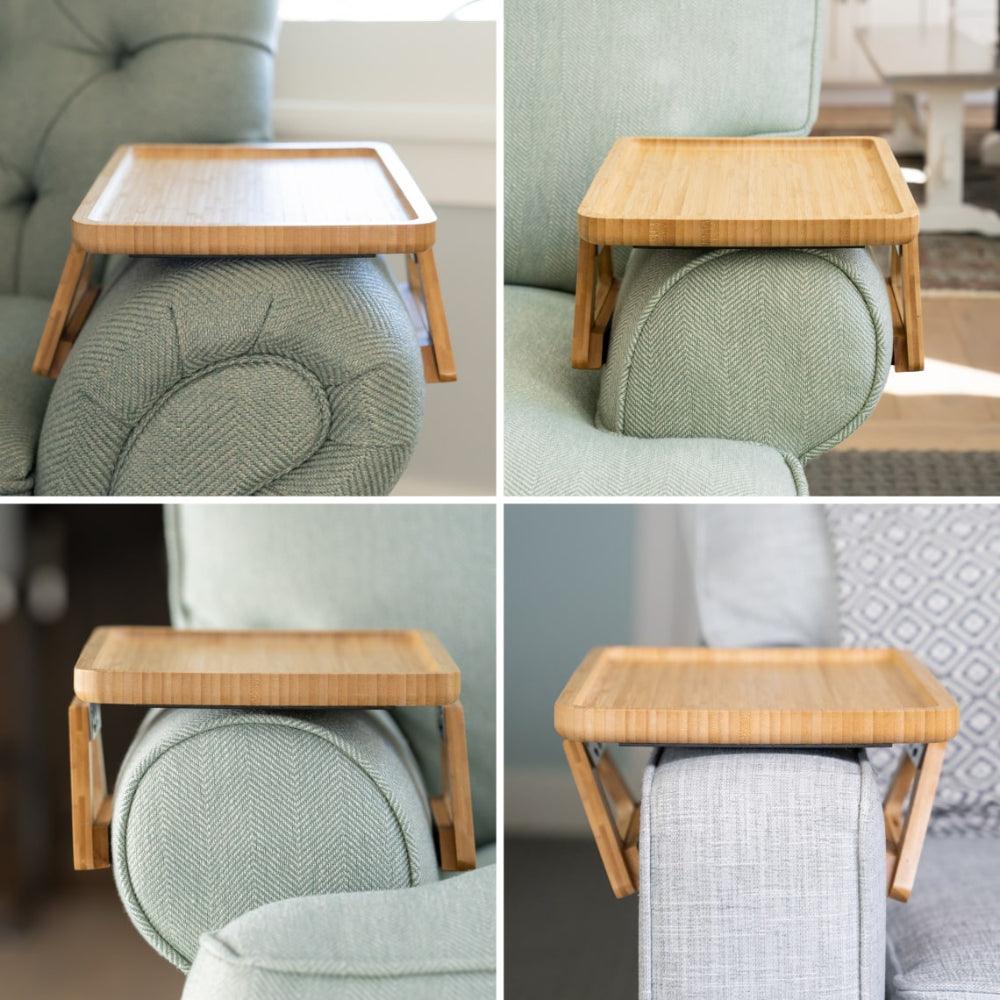 Comfortable Sofa Armrest Tray Table for Drinks & Snacks