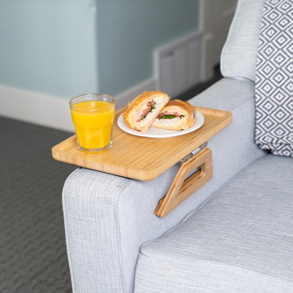 Comfortable Sofa Armrest Tray Table for Drinks & Snacks