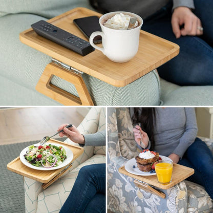 Comfortable Sofa Armrest Tray Table for Drinks & Snacks