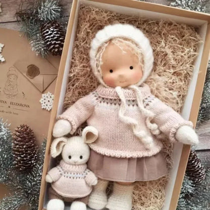 Soft Plush Toys Waldorf Handmade Cute Cotton Stuffed Plush Doll Packaging Dolls Fabricchanging Box Best Children Birthday Gifts 31