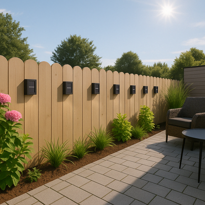 Outdoor Solar Powered Wall Lights - Wireless & Stylish