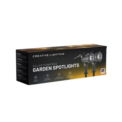 Bright Solar Powered Yard Spotlight Waterproof Outdoor Lamp