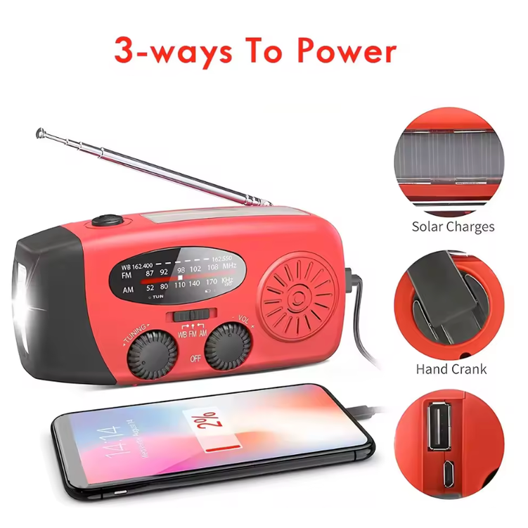 SolaraWave | Versatile Solar Hand Crank Emergency Radio for Outdoor Use 5
