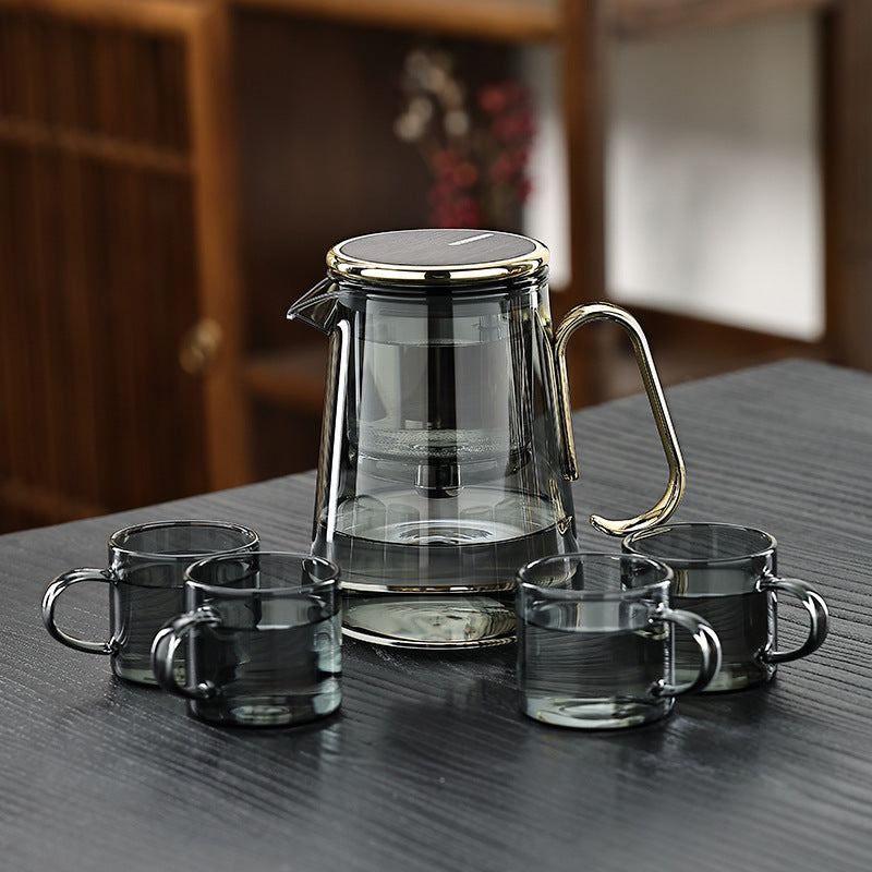 Premium Glass Teapot with Infuser and Stainless Steel Strainer