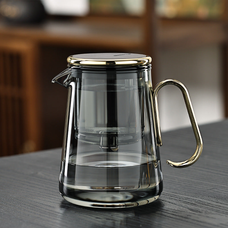 Premium Glass Teapot with Infuser and Stainless Steel Strainer