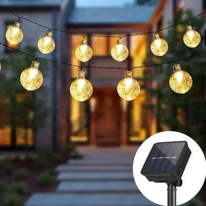 Outdoor Waterproof Solar String Lights - LED Garden Lights