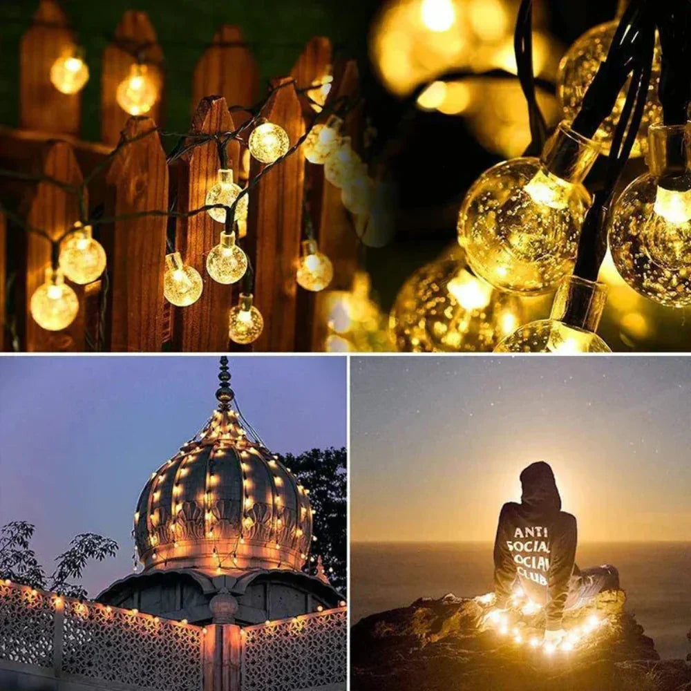 Outdoor Waterproof Solar String Lights - LED Garden Lights