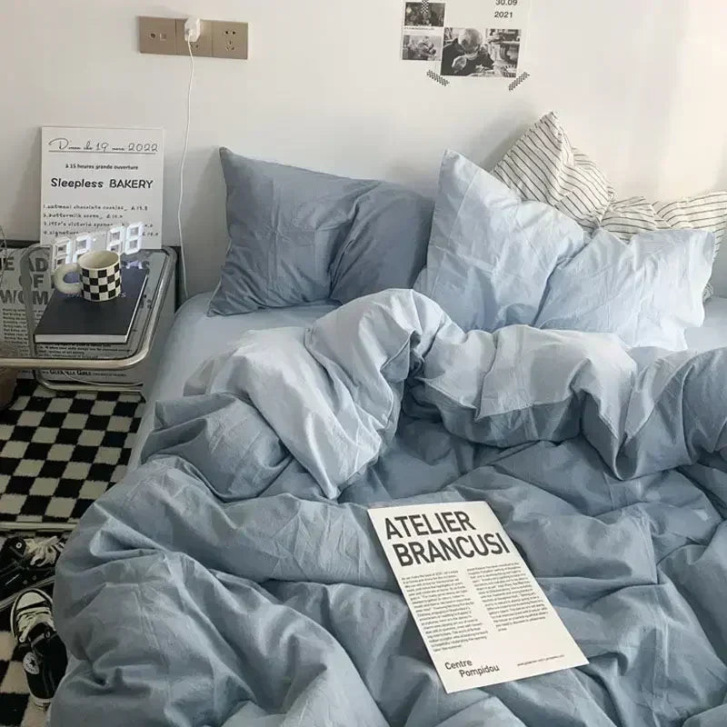 Soft Reversible Duvet Cover Set