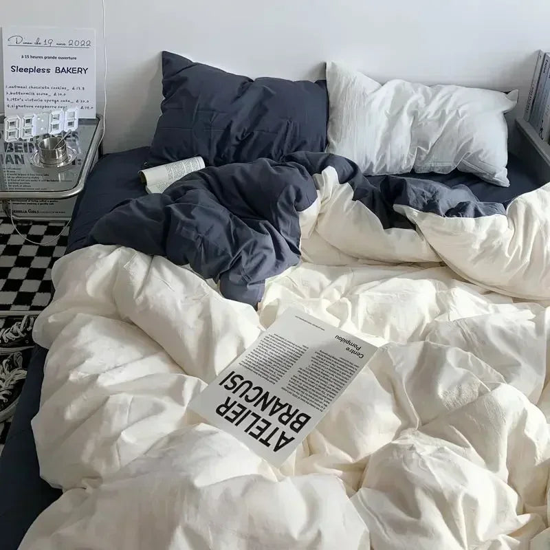 Soft Reversible Duvet Cover Set - Fesara