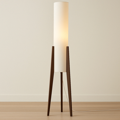 Simple Wood Floor Standing Lamp - Fesara