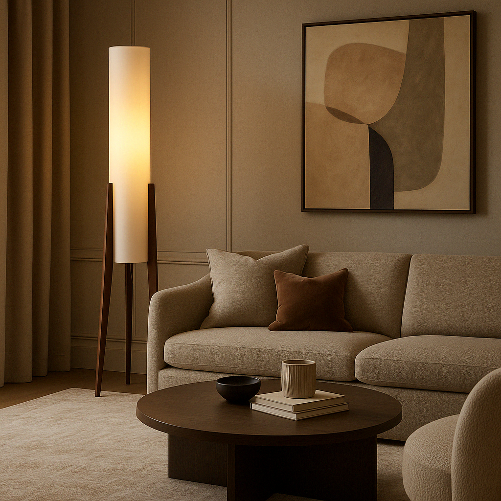 Solid Walnut Floor Lamp 2