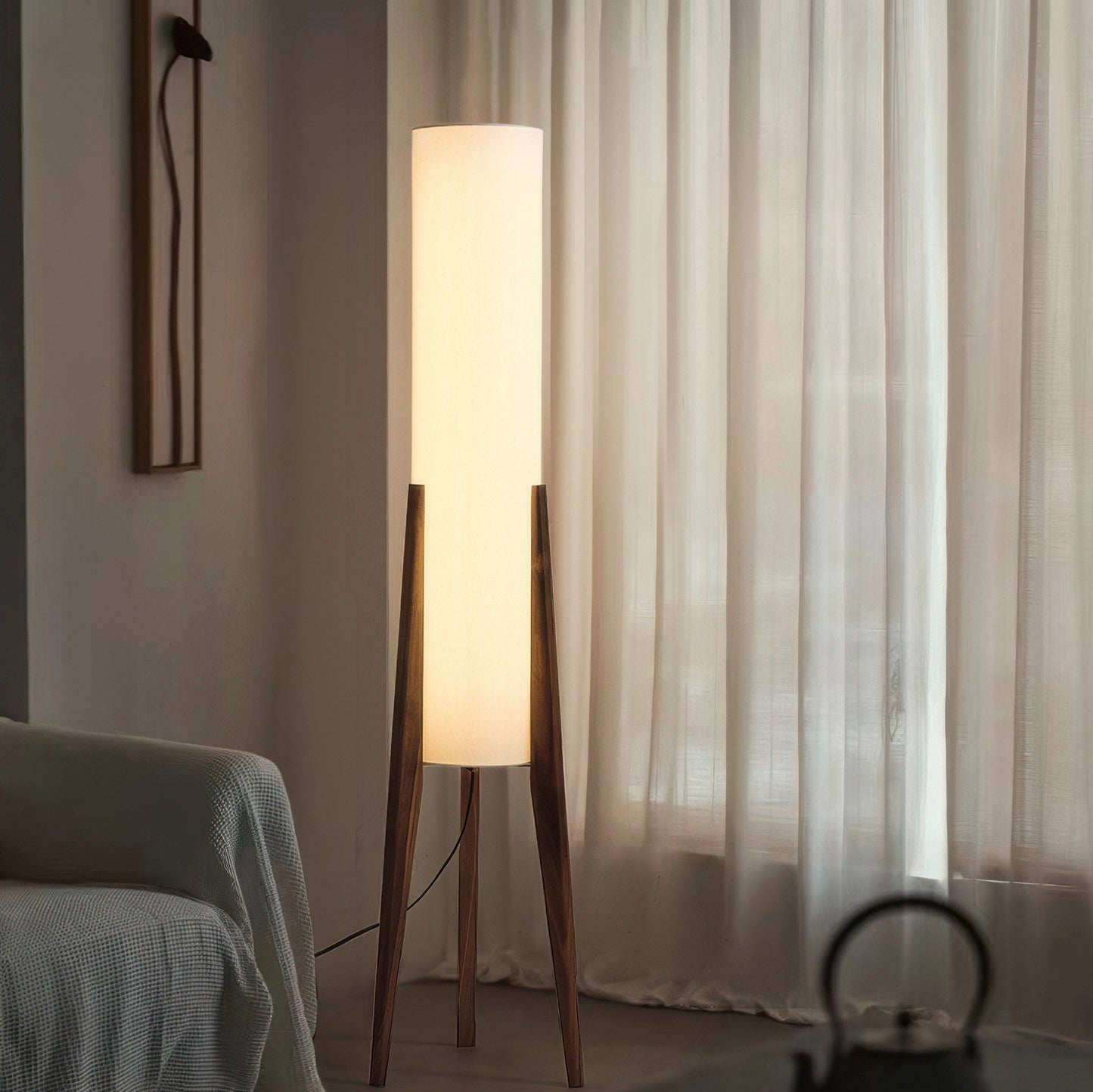 Solid Walnut Floor Lamp 3