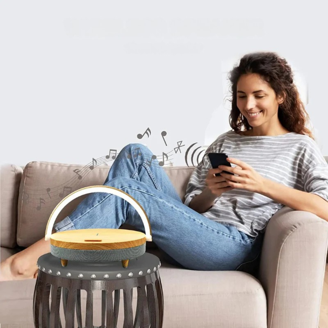 SonoGlow | Modern Multifunctional Table Lamp with Wireless Charger & Speaker 4