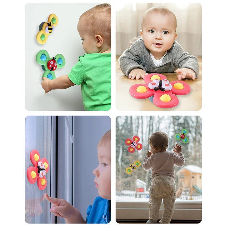 Portable Spin Stick Car Playset - 3 Pack