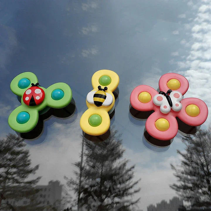 Portable Spin Stick Car Playset - 3 Pack