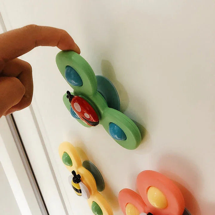 Portable Spin Stick Car Playset - 3 Pack